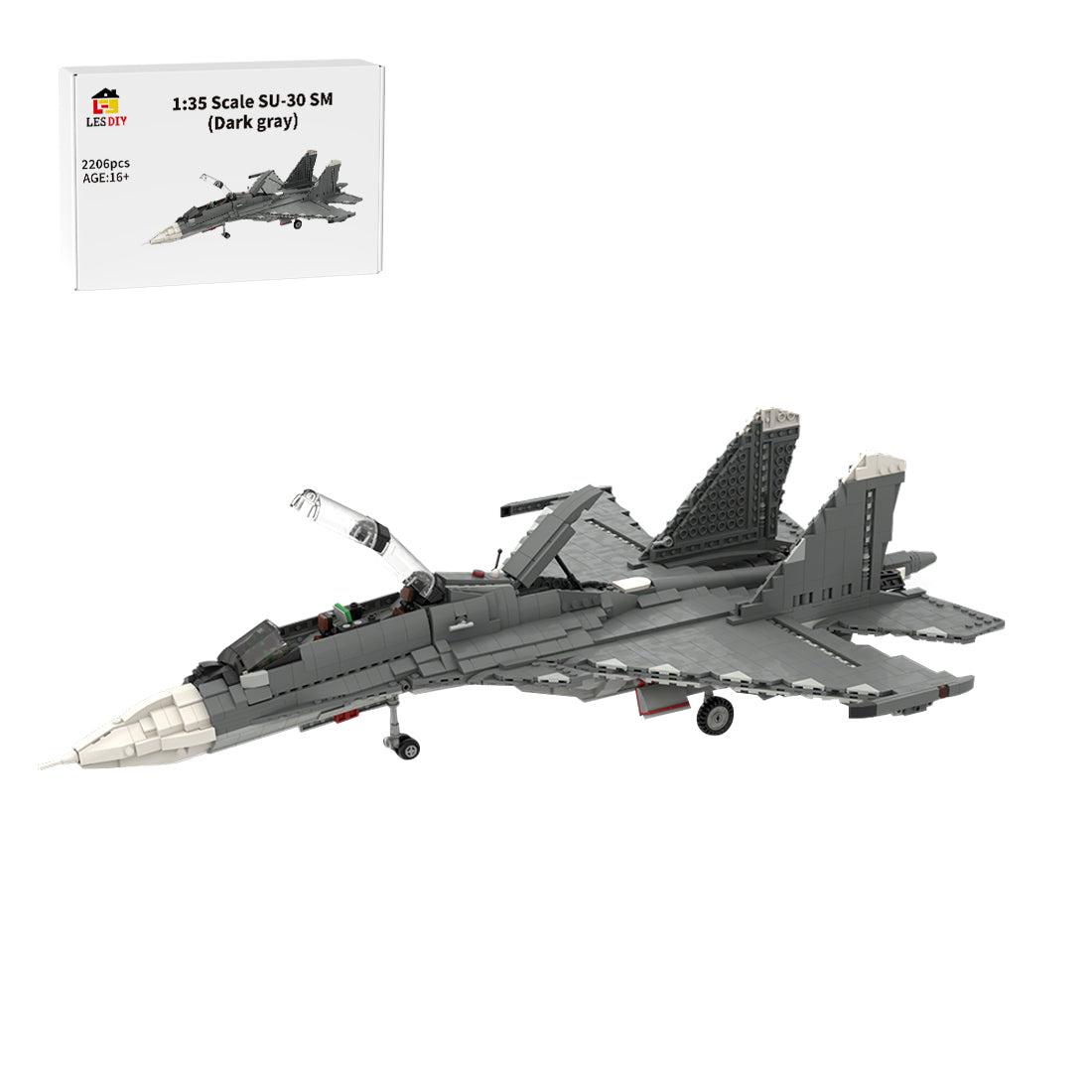 MOC-101051 1/35 Scale Sukhoi SU-30 SM Building Blocks