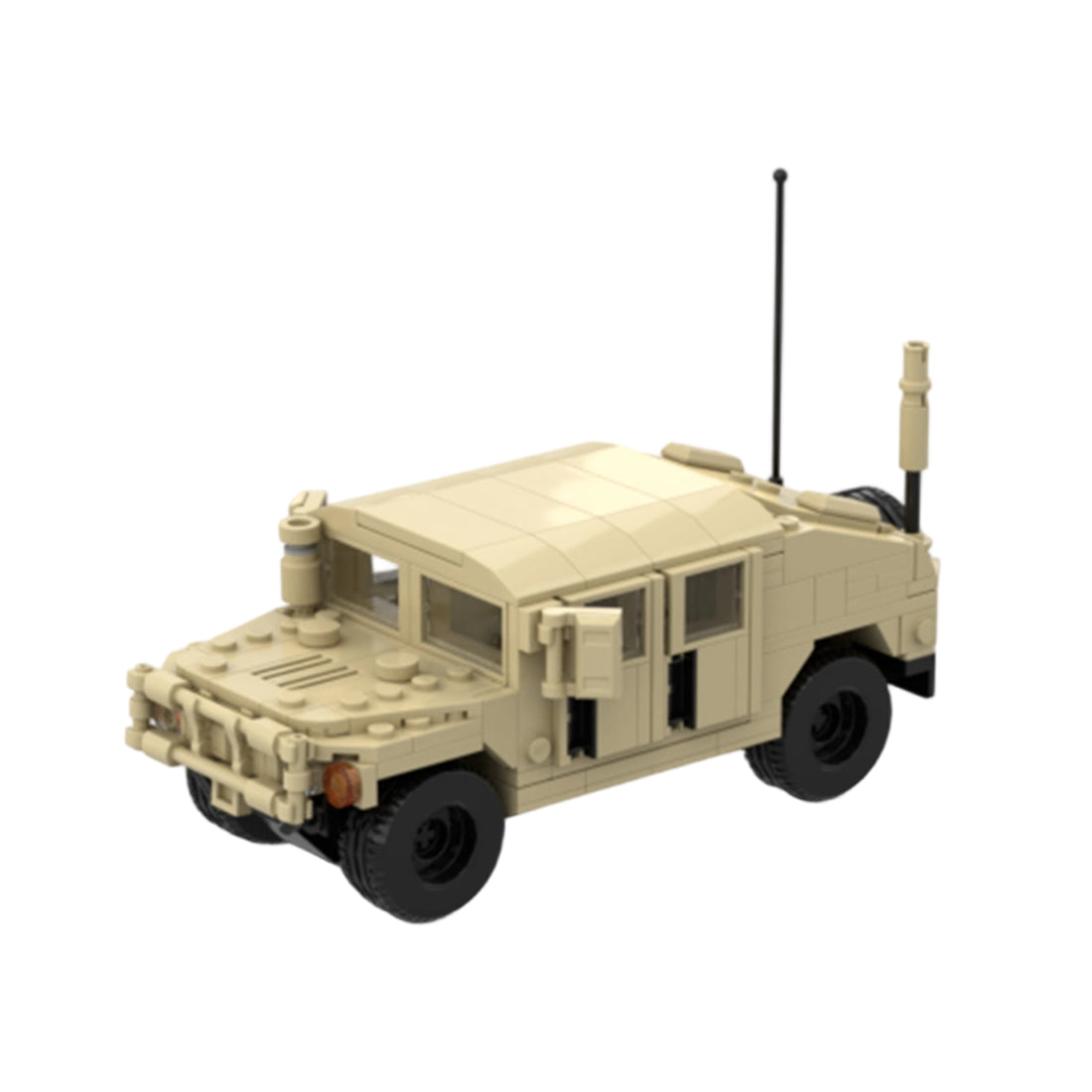 Desert HUMVEE 5 Modern Military Vehicle Building Blocks