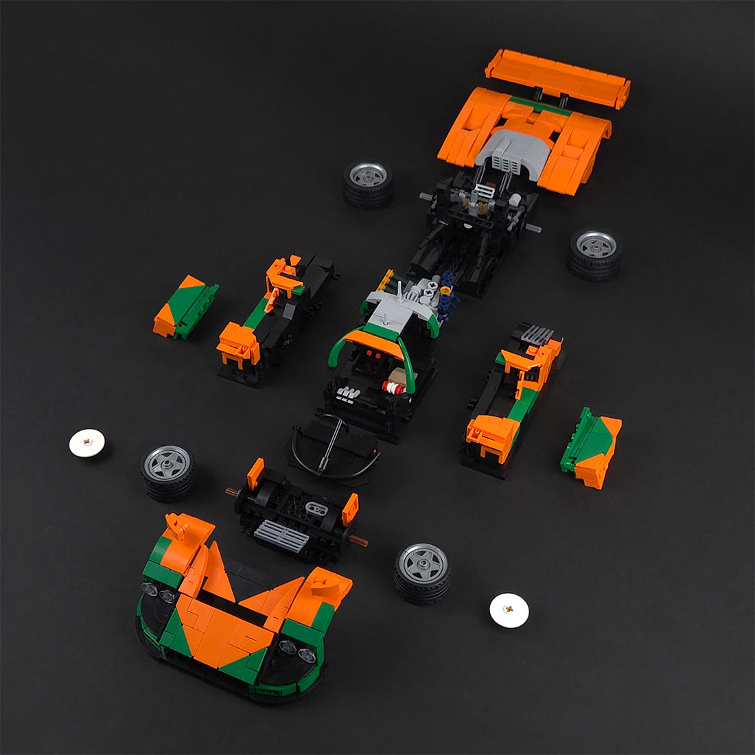 Japanese LeMens Legend Racecar Building Blocks (gobricks)
