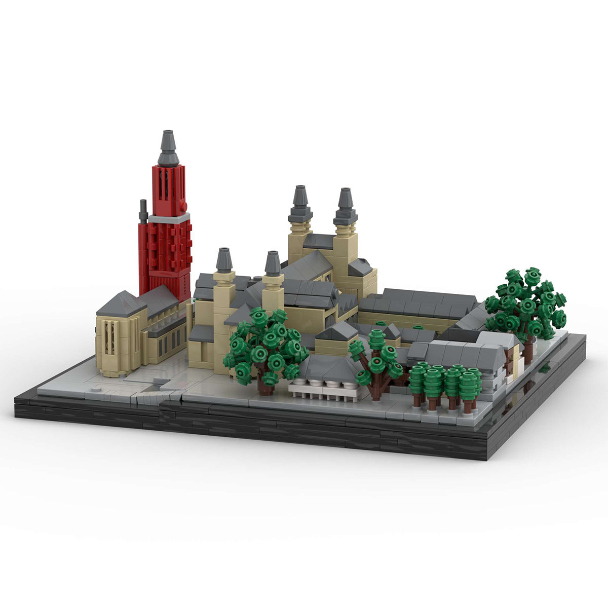 MOC-202166 Saint John Church and Basilica of Saint Servatius, Maastricht, Netherlands Buidling Blocks