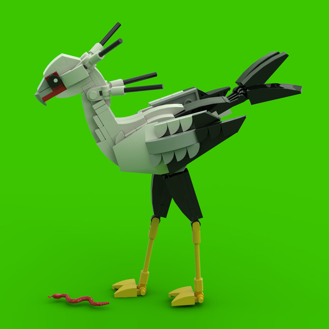 MOC-227312 African Savanna Crested Bird Building Blocks