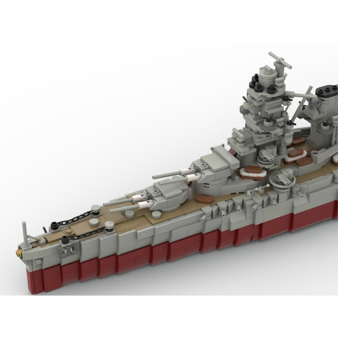 IJN Hyuga WWII Aviation Battleship Building Blocks