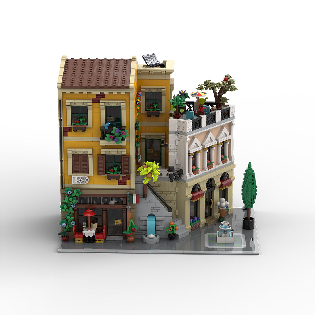 MOC-217918 Italian Street Corner Building Blocks
