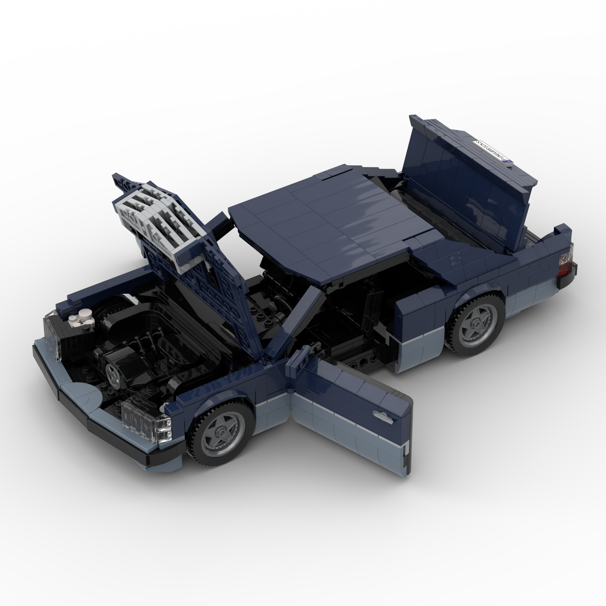 1980s German Grand Touring Coupe Building Blocks (Gobricks)