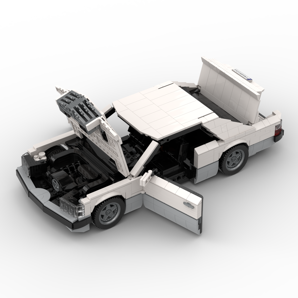 1980s German Grand Touring Coupe Building Blocks (Gobricks)