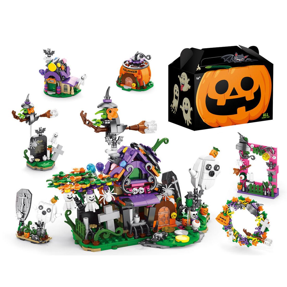 6 - in - 1 Halloween Haunted House Assembly Toy Building Blocks - LesDiy - Building Blocks