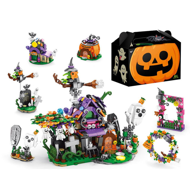6 - in - 1 Halloween Haunted House Assembly Toy Building Blocks - LesDiy - Building Blocks