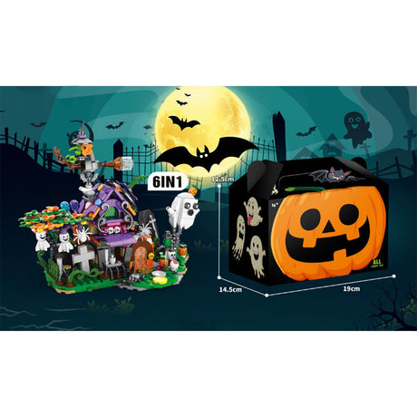 6 - in - 1 Halloween Haunted House Assembly Toy Building Blocks - LesDiy - Building Blocks