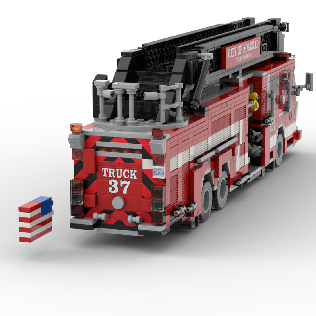 MOC-264720 2024 Smeal-Spartan Gladiator RMA Quint Soledad Truck 37 Building Blocks