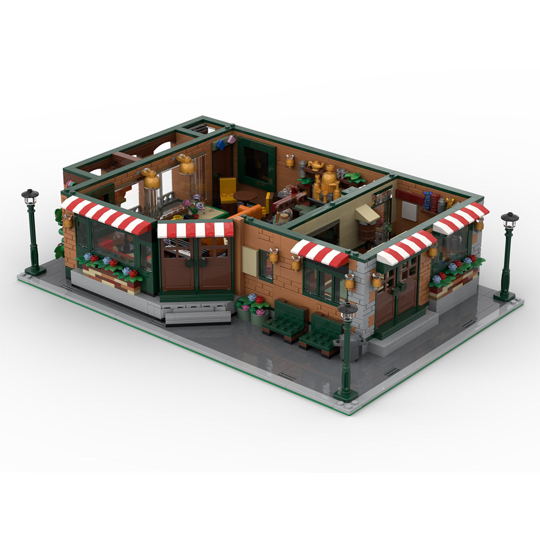 Friends-Inspired City Apartment Building Blocks