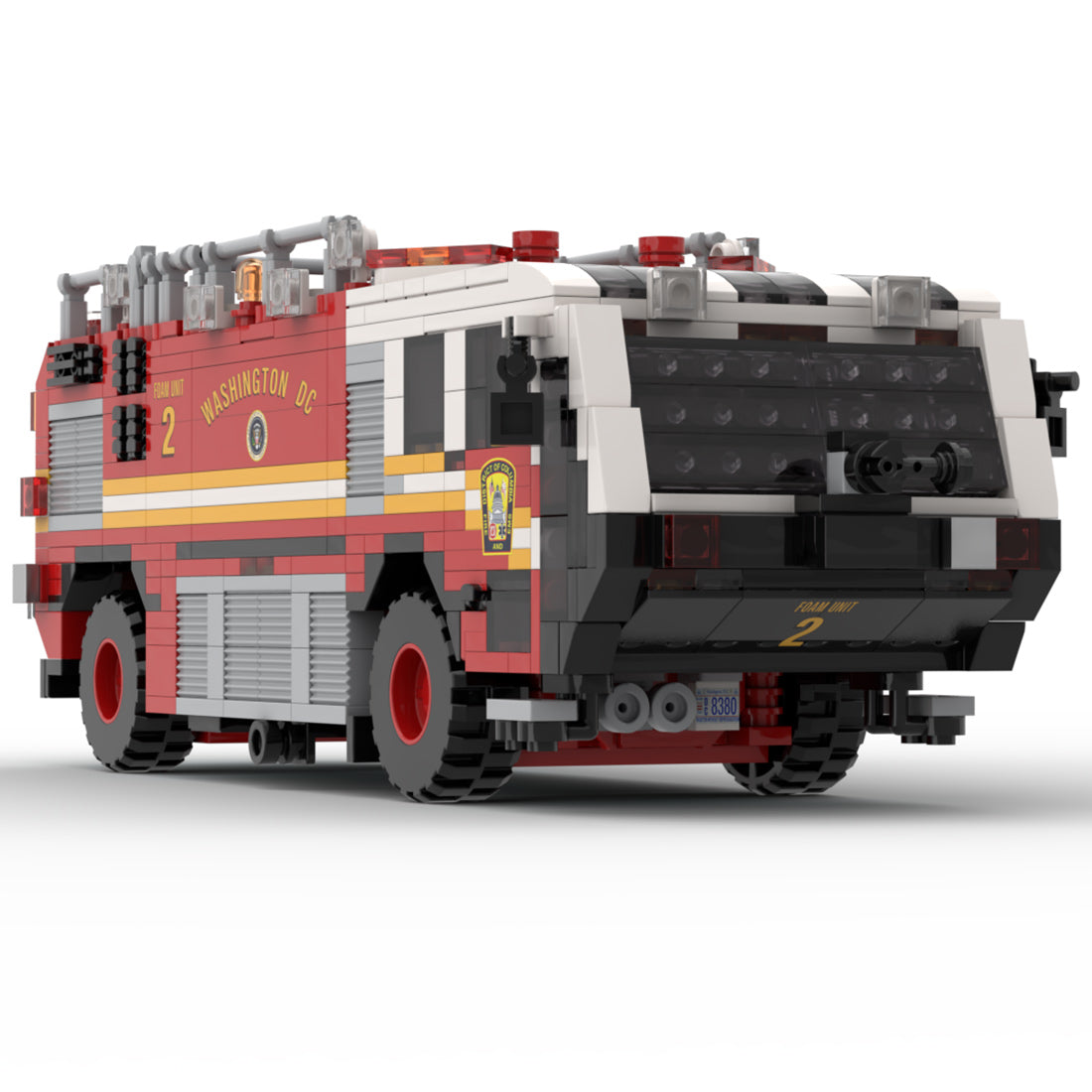 MOC-259170 Oshkosh Striker 1500 Foam 2 Airport Firetruck / ARFF D.C FD Building Blocks