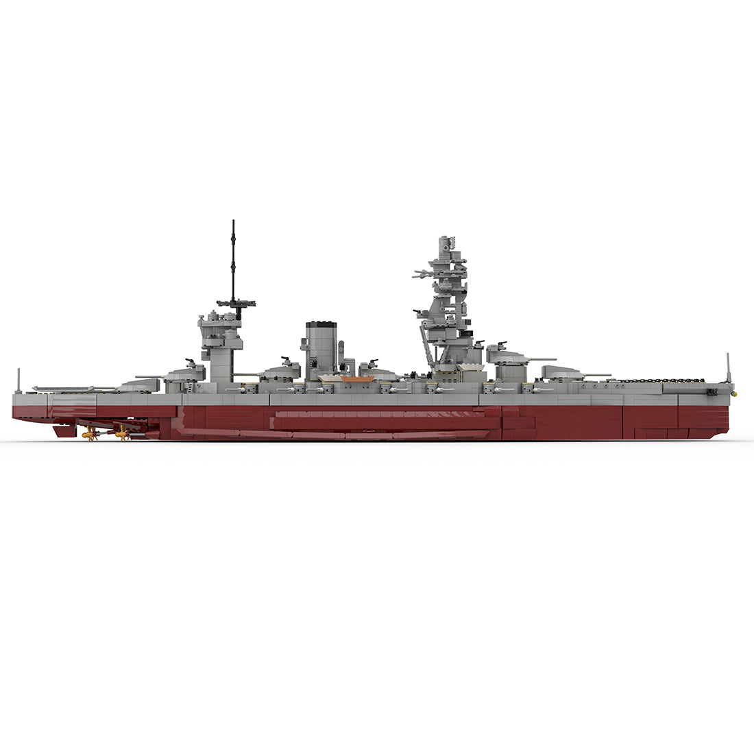 MOC-262613 1:200 Scale IJN Fuso-Class Battleship Building Blocks