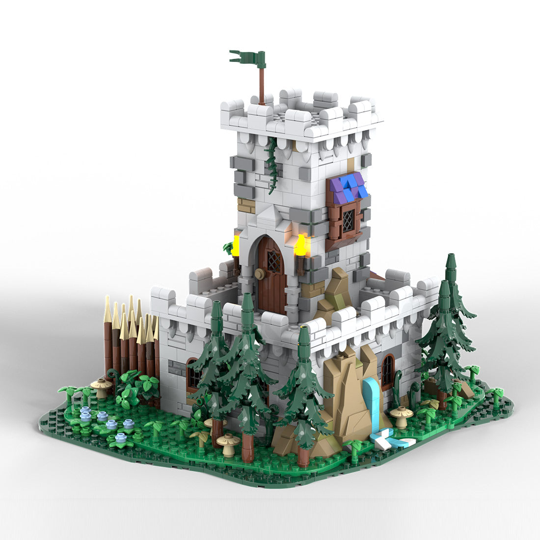MOC-228153 Modular Medieval Outpost Tower Building Blocks