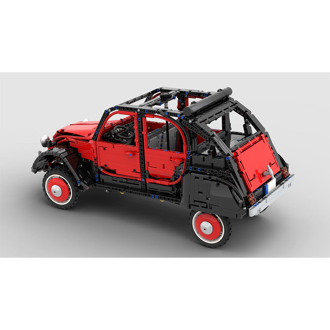 MOC-152745 Citroen 2CV Charleston Enhanced 1:8 Scale Building Blocks