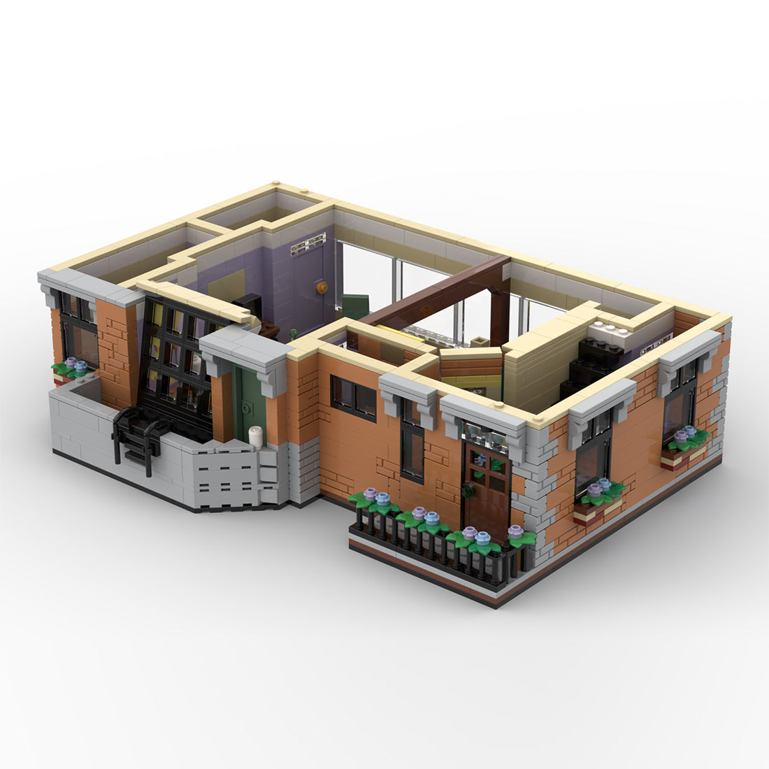 Friends-Inspired City Apartment Building Blocks