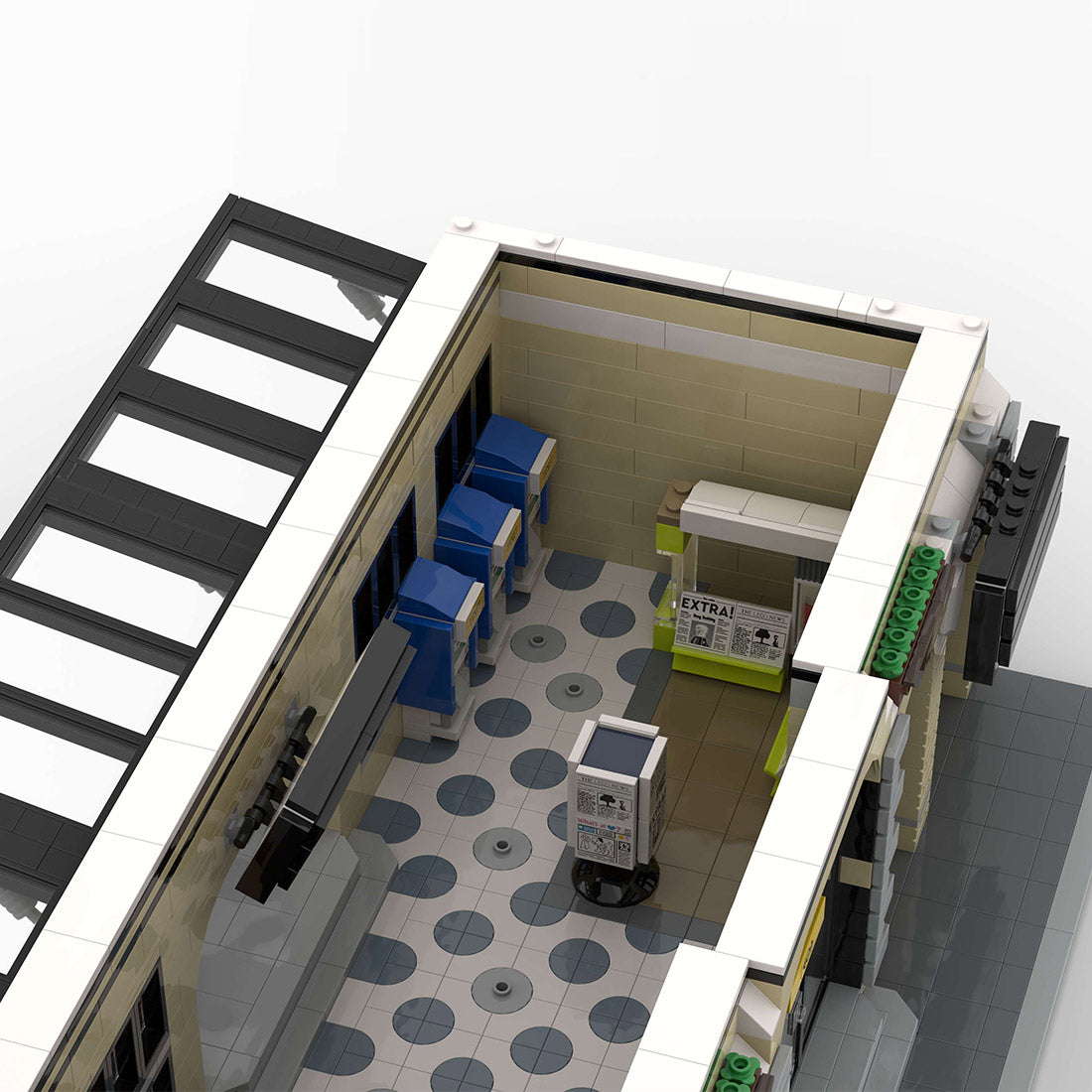 MOC-262134 Grand Central Modular Train Station & Platform Expansion Building Blocks