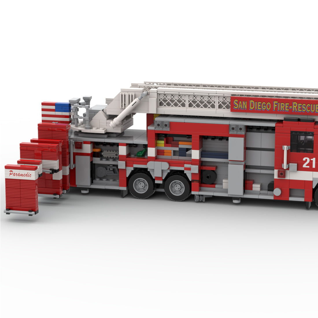 MOC-267135 2016-2017 Pierce Arrow XT Fire Truck RMA SDFR Building Blocks