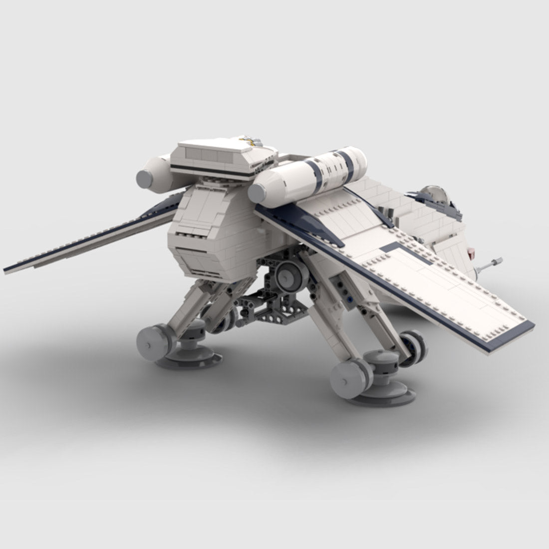 Sci-Fi Dropship & Armored Walker Combo MOC Building Block