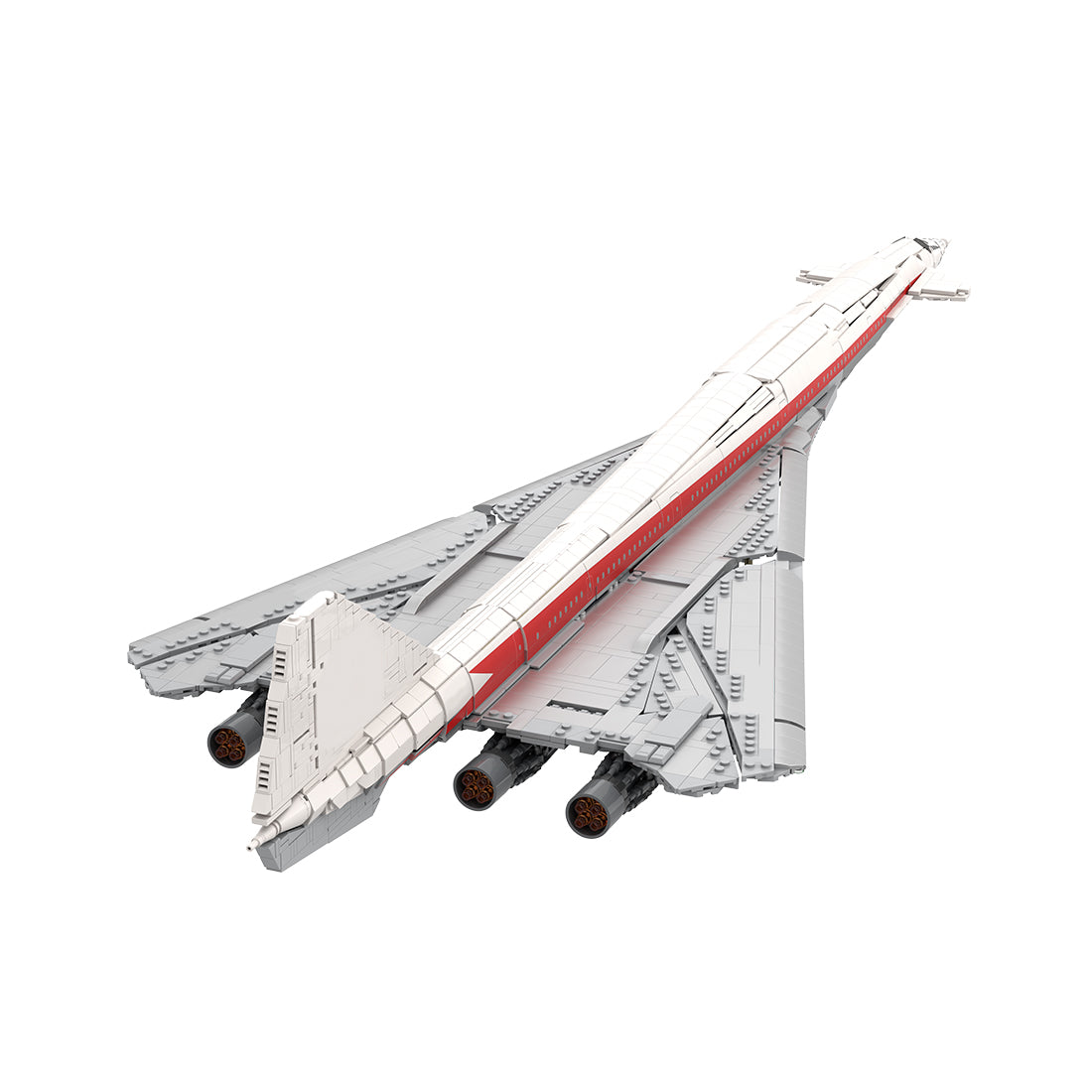 1:80 Scale B2707-200 TWA Supersonic Passenger Aircraft Building Blocks