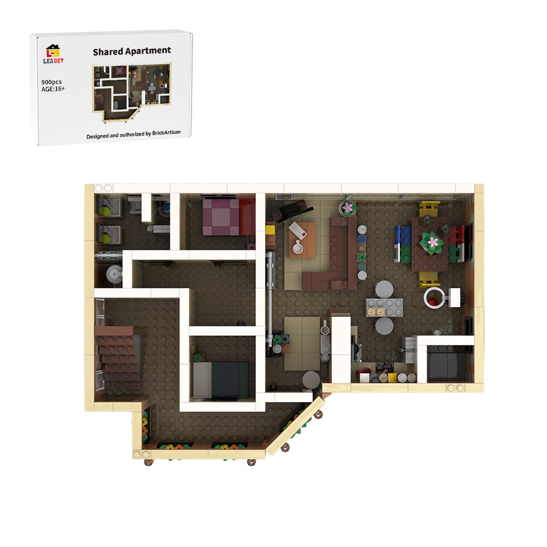 SitComplex Level 6 New Girl Loft Building Blocks