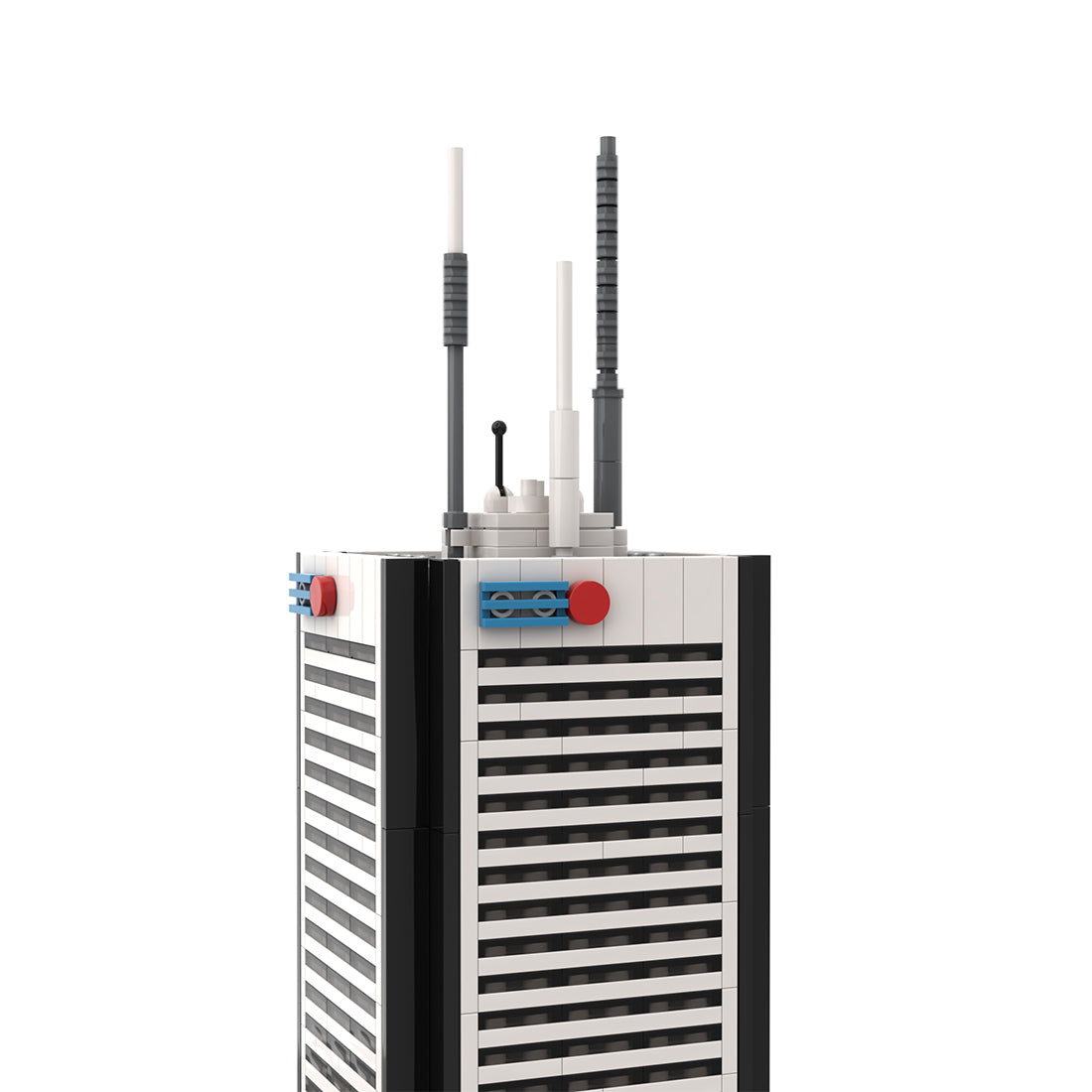 MOC-243505 1:800 Scale First Canadian Place Building Blocks