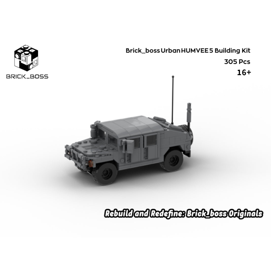 Urban HUMVEE 5 Modern Military Vehicle Building Blocks