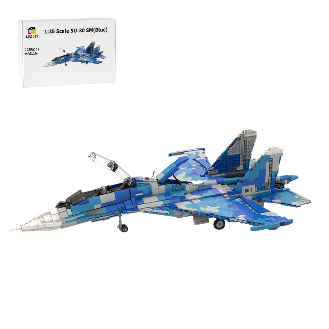 MOC-101051 1/35 Scale Sukhoi SU-30 SM Building Blocks