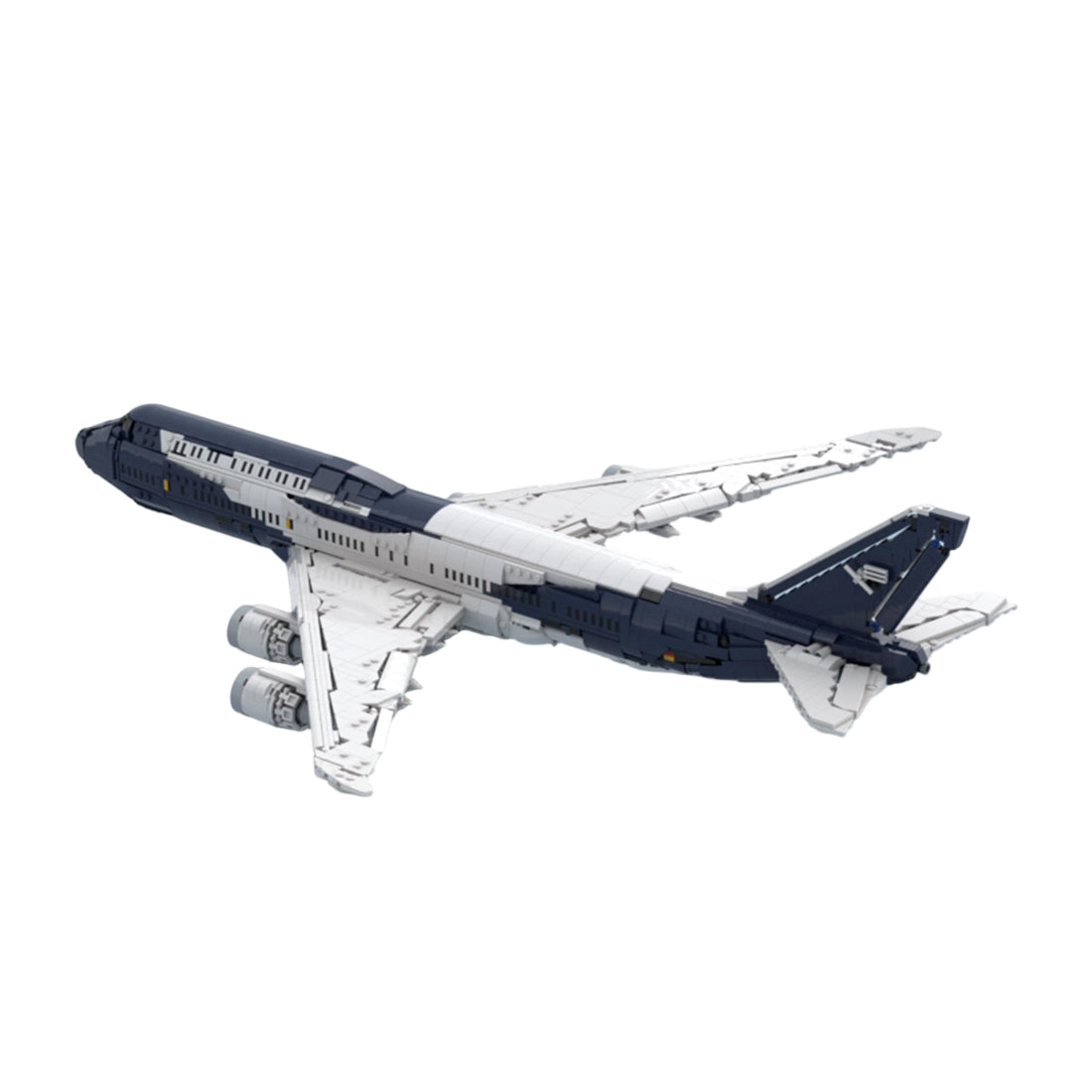 747-8I Lufthansa 100 Years Livery Airliner Building Blocks
