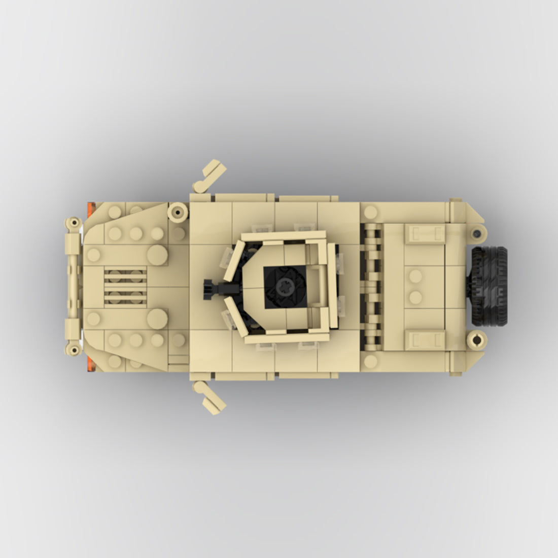 Desert HUMVEE 2 Modern Military Vehicle Building Blocks