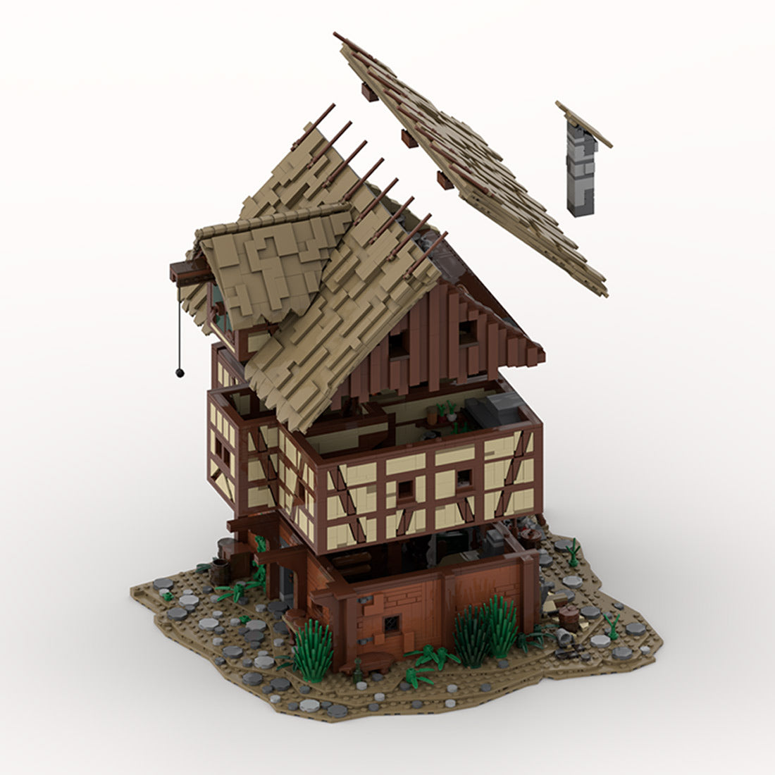 Medieval Taylorsgreen Village Bread Shop Building Blocks