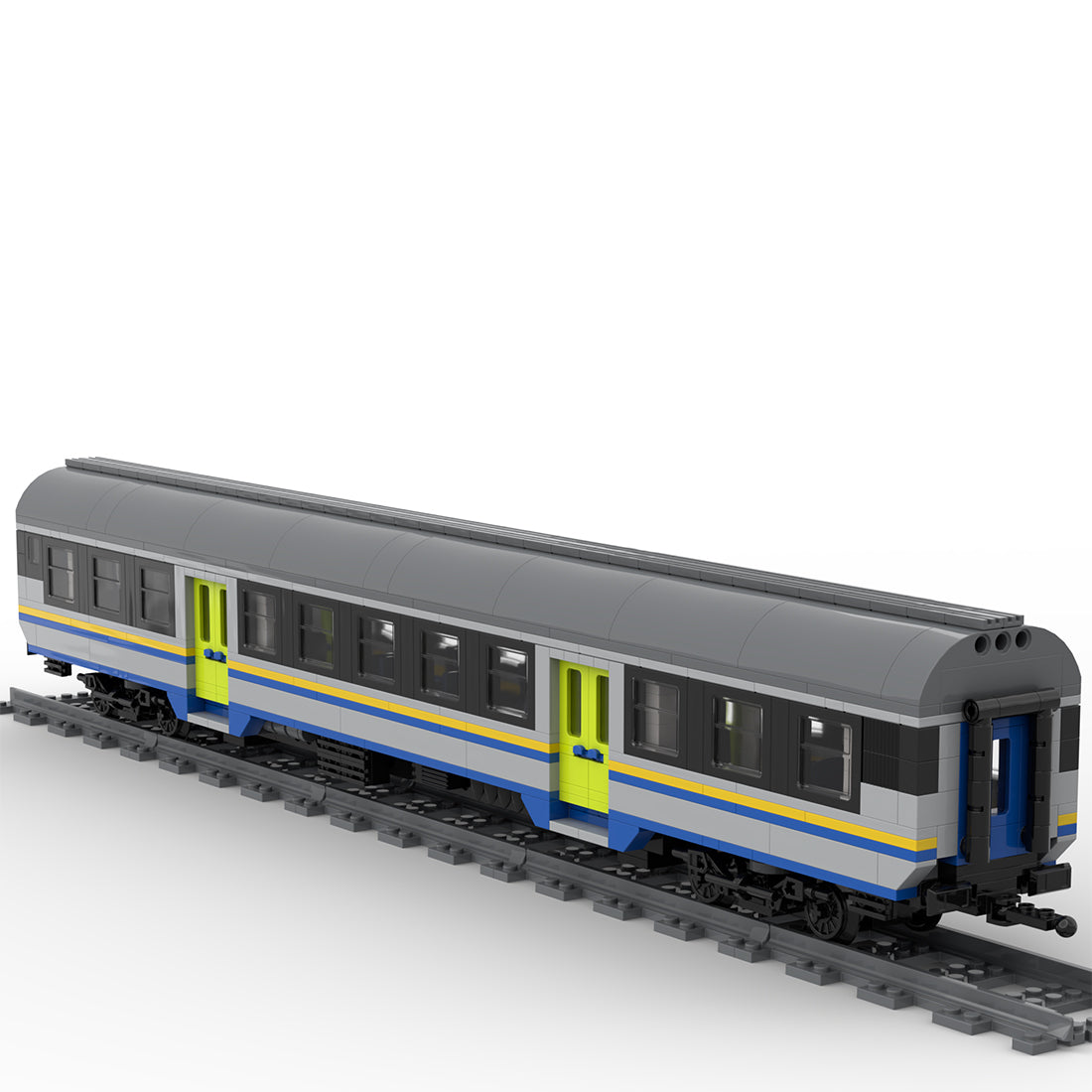 Italy MDVC Carriage DPR Train Building Blocks