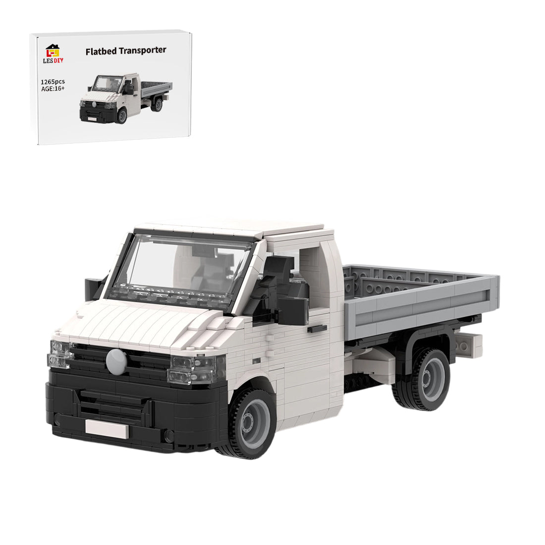 MOC-158193 VW T5 Transporter Flatbed Building Blocks