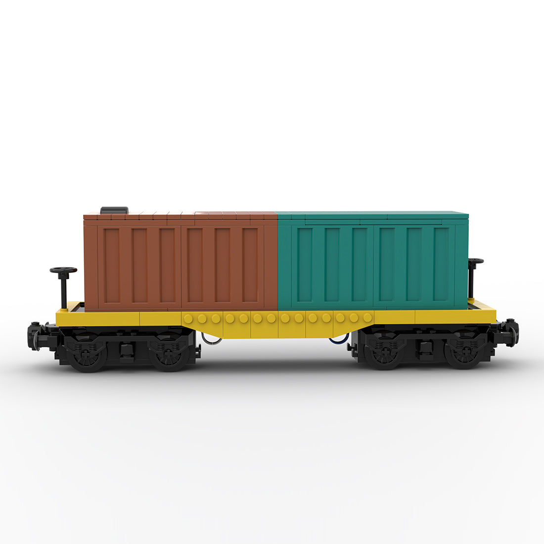 Powered Freight Train Car Building Blocks
