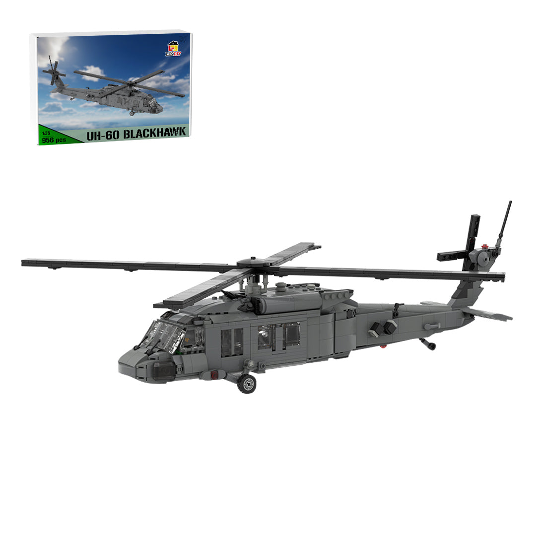 MOC-198409 UH-60 Black Hawk 1:35 Scale Building Blocks