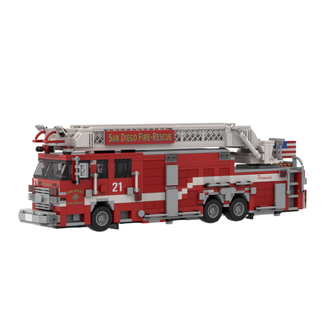 MOC-267135 2016-2017 Pierce Arrow XT Fire Truck RMA SDFR Building Blocks
