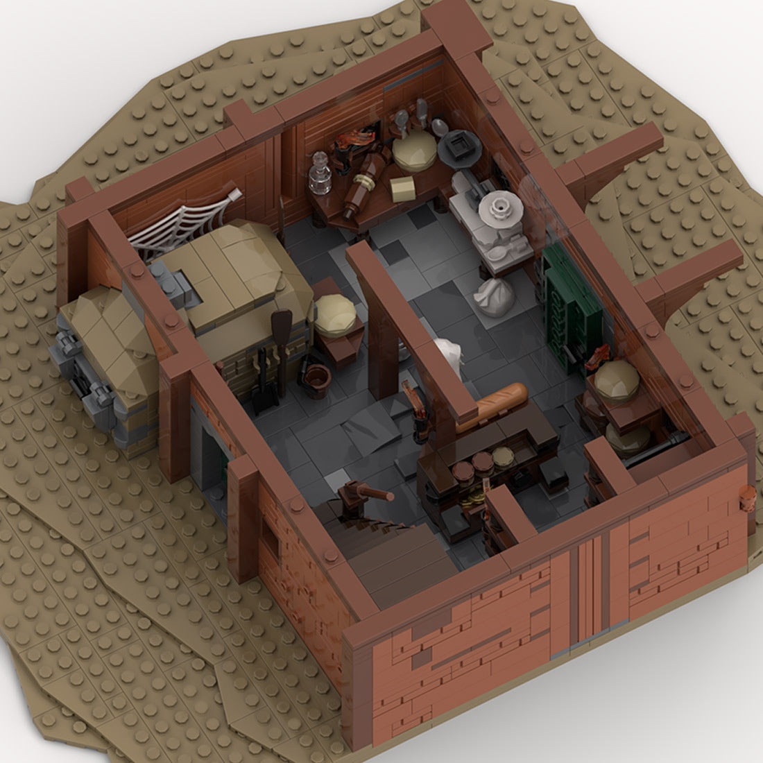 Medieval Taylorsgreen Village Bread Shop Building Blocks
