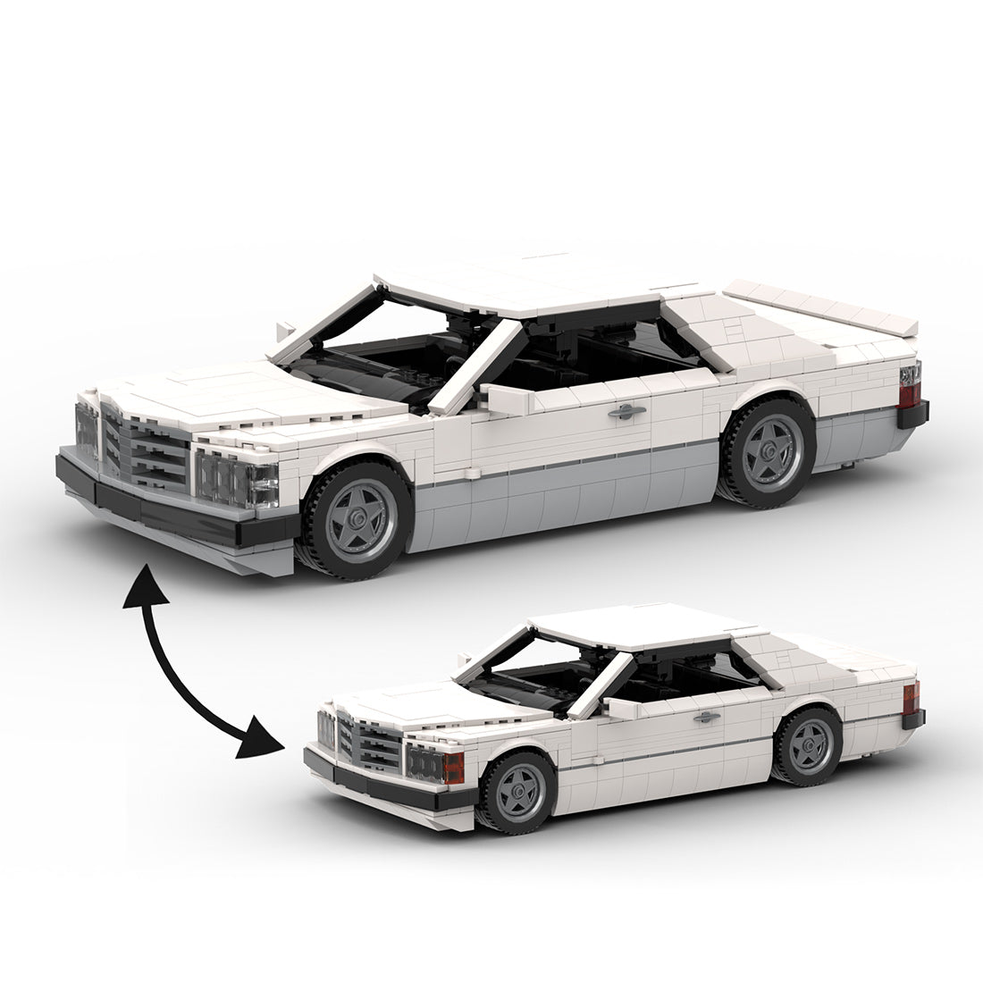 1980s German Grand Touring Coupe Building Blocks (gobricks)