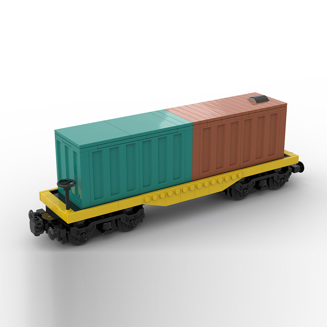 Powered Freight Train Car Building Blocks