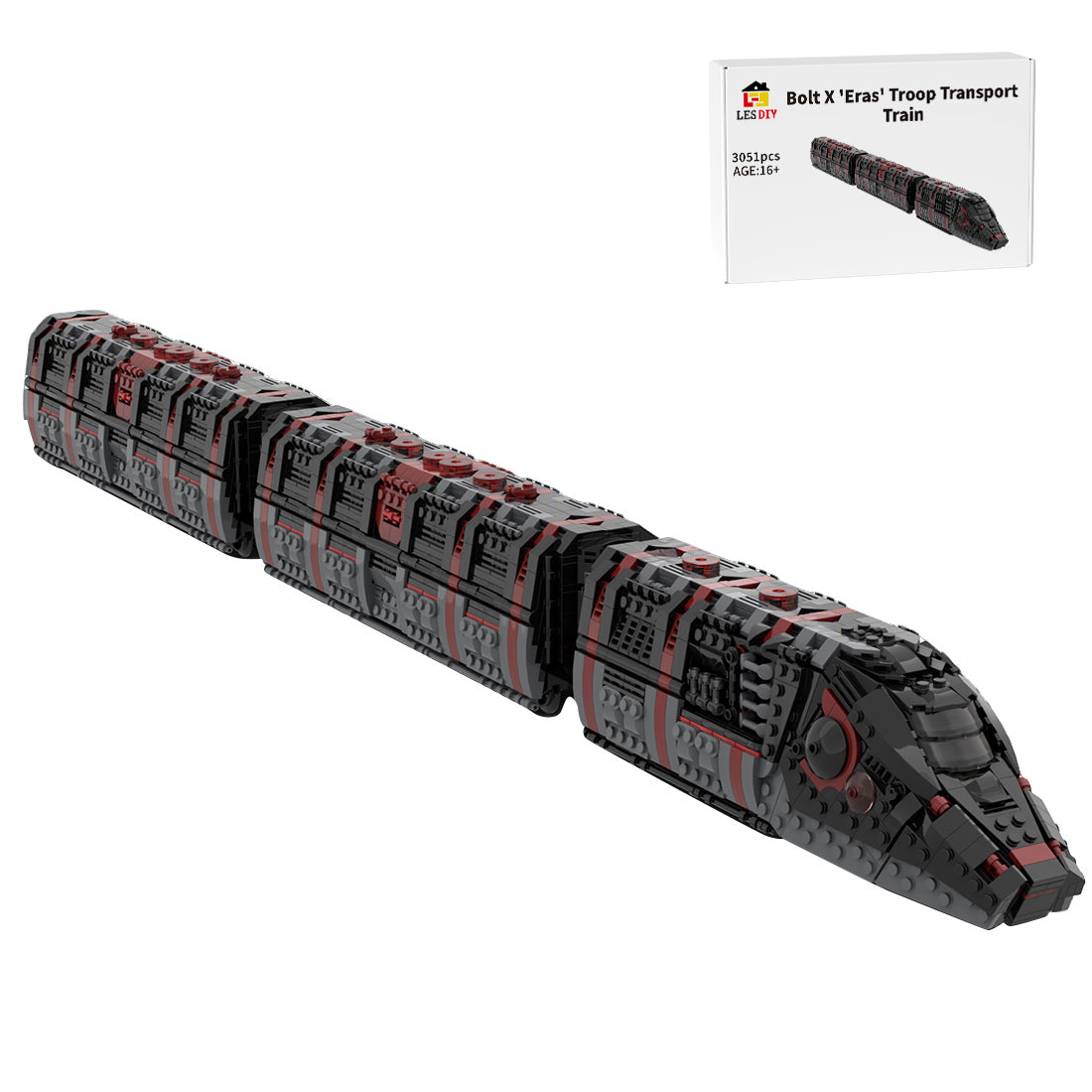 MOC-241591 Bolt X 'Eras' Troop Transport / Recon Train Building Blocks