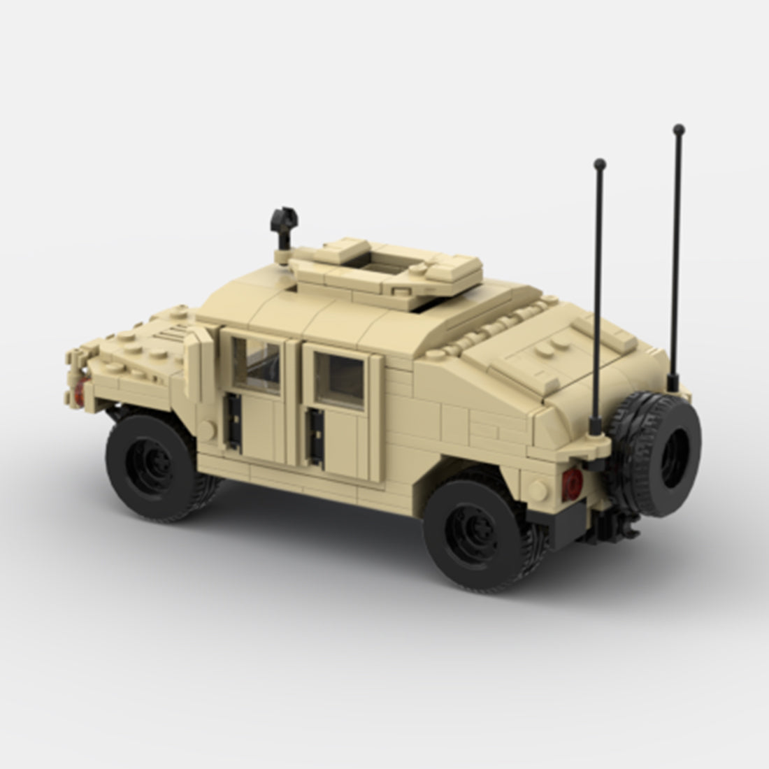 Desert HUMVEE 4 Modern Military Vehicle Building Blocks