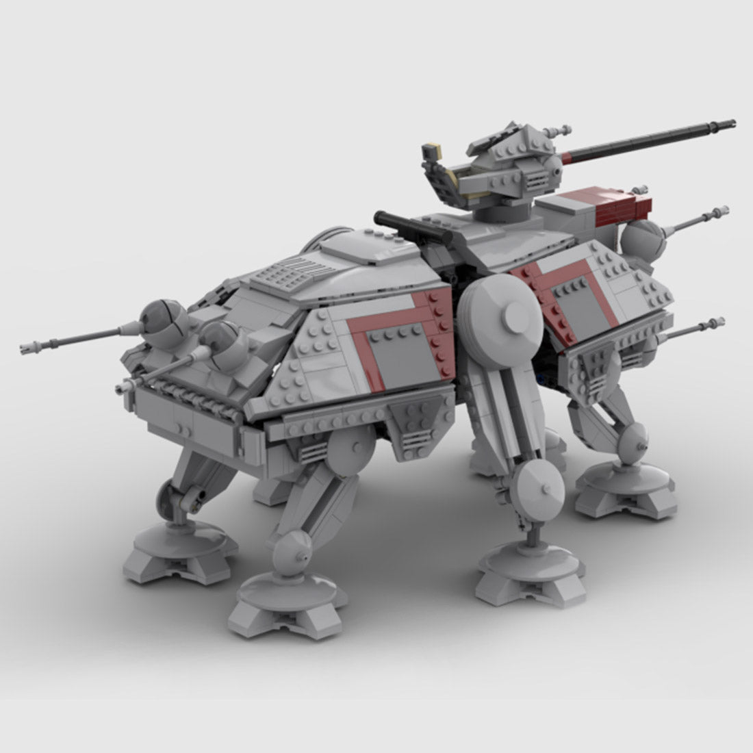 Sci-Fi Dropship & Armored Walker Combo MOC Building Block