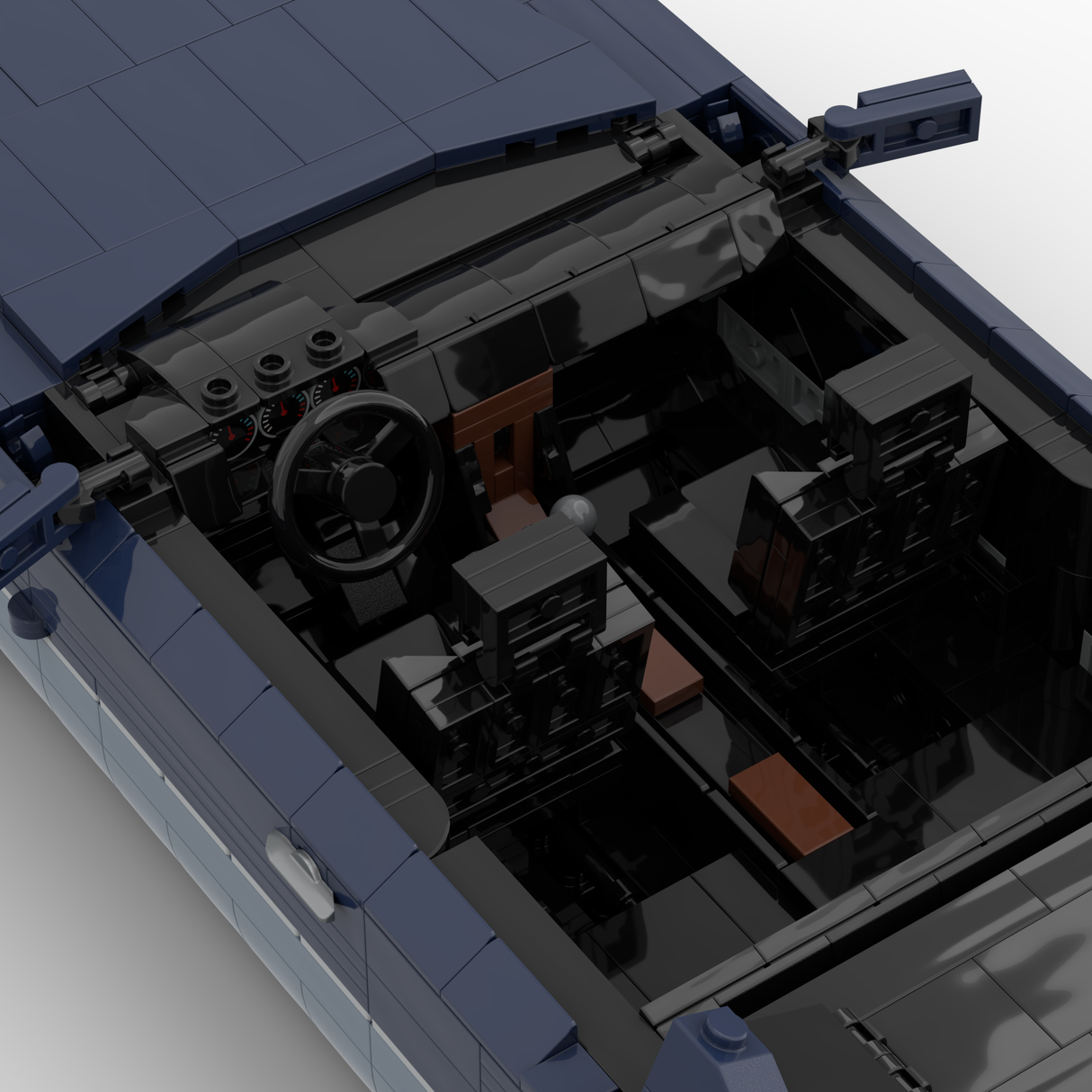 1980s German Grand Touring Coupe Building Blocks (Gobricks)