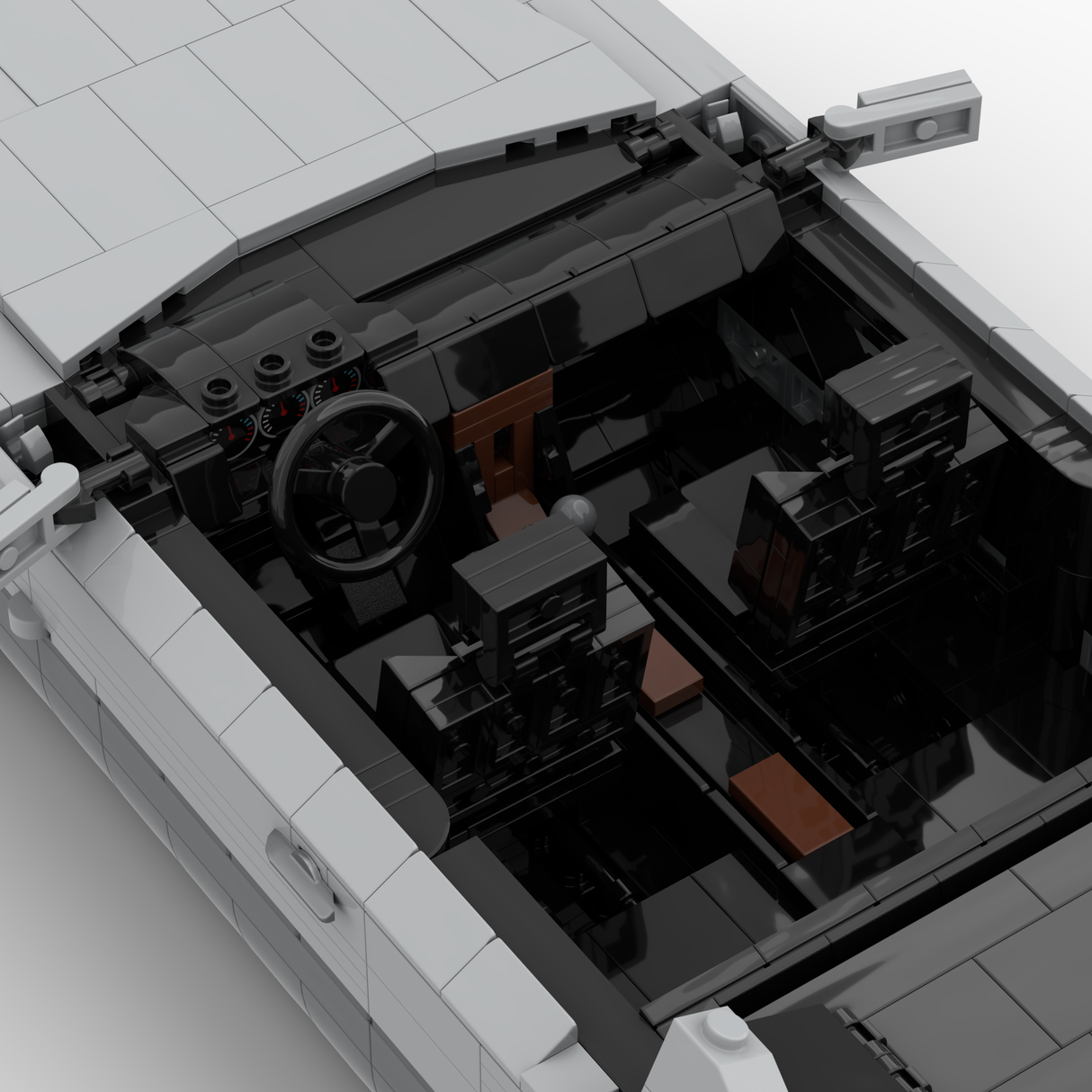 1980s German Grand Touring Coupe Building Blocks (Gobricks)
