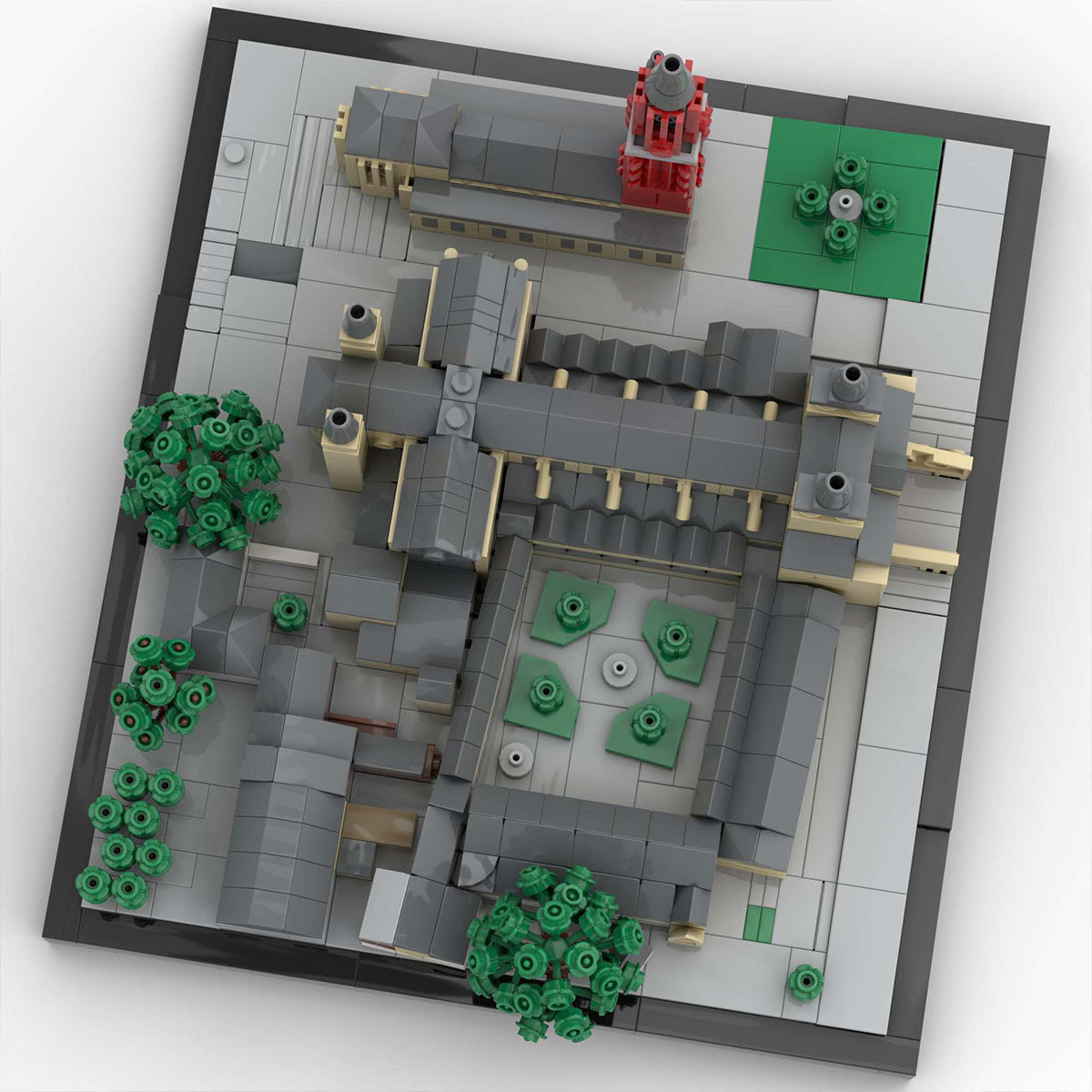 MOC-202166 Saint John Church and Basilica of Saint Servatius, Maastricht, Netherlands Buidling Blocks