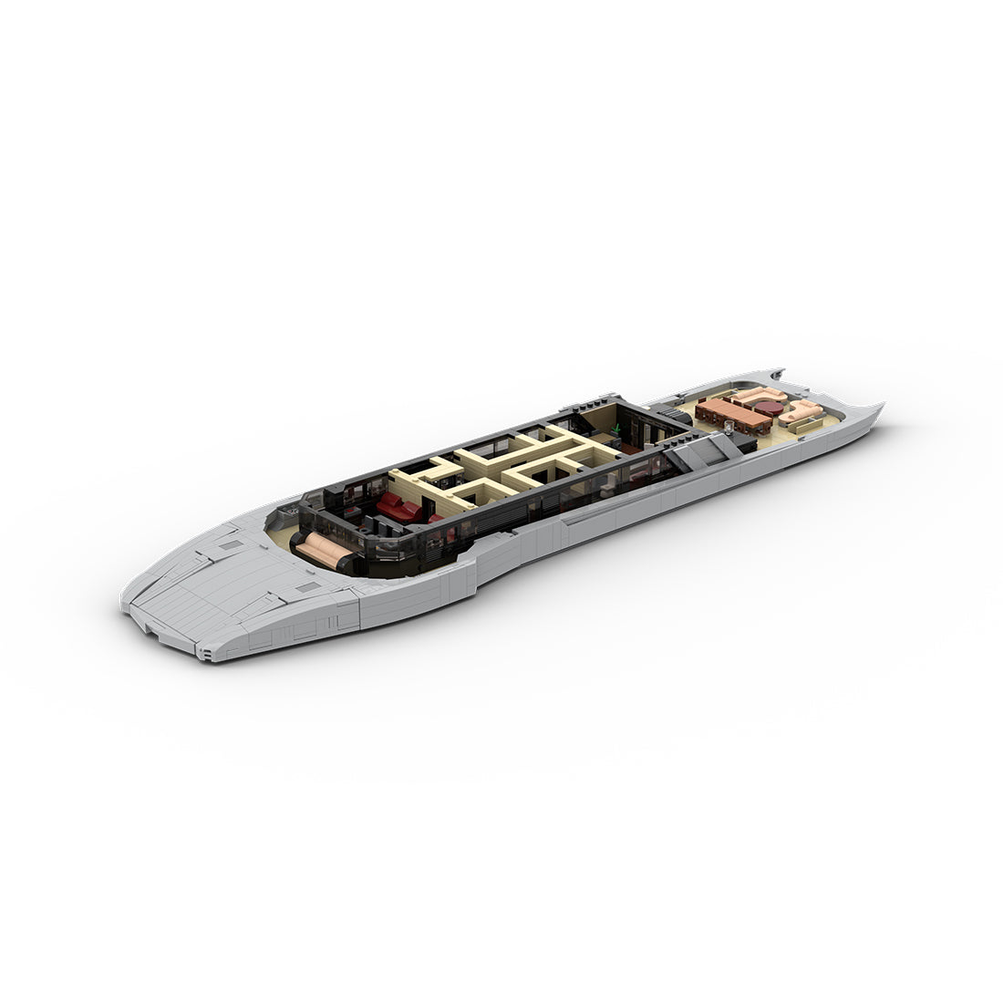 MOC-254412 120CM Modular Luxury Yacht V Building Blocks