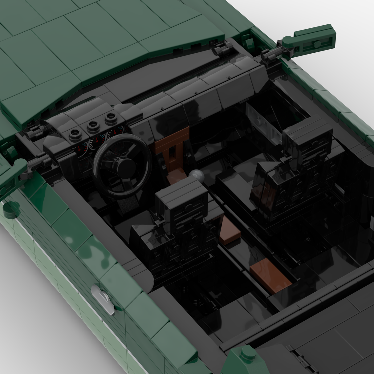1980s German Grand Touring Coupe Building Blocks (Gobricks)