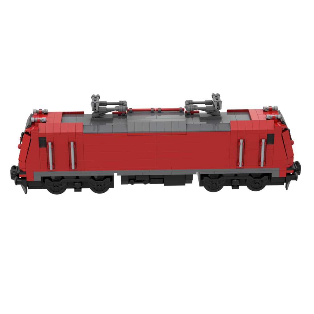 BR146-2 DB Red Regional Commuter Electric Locomotive Building Blocks