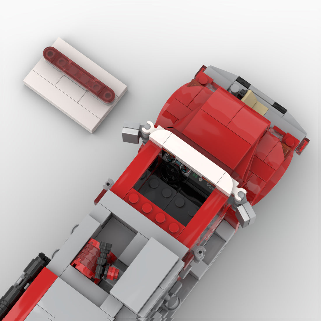 MOC-269790 Type 2 Conventional Cab Fire Truck Building Blocks