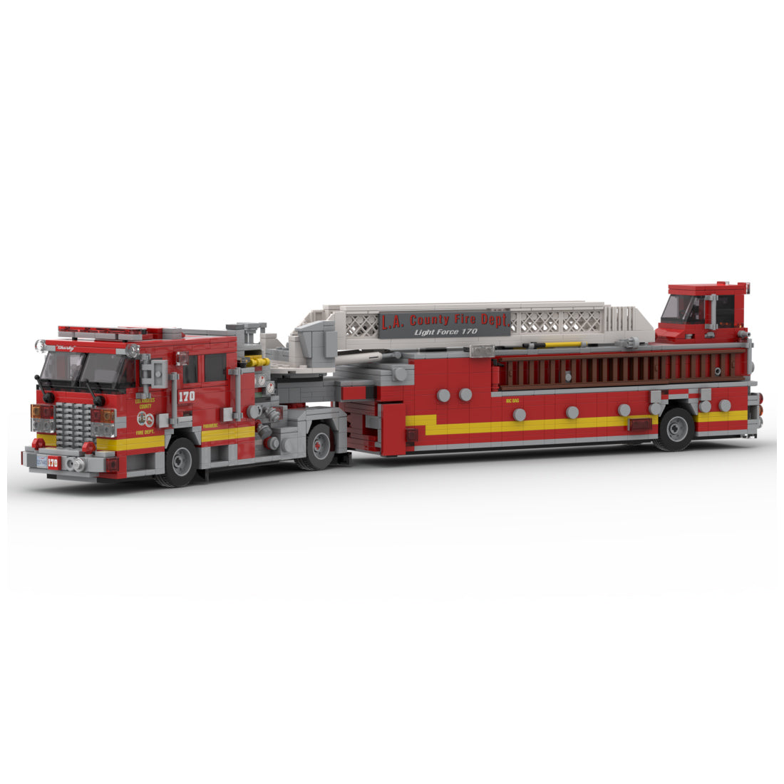 MOC-256302 2007 KME Predator Severe Service Tiller Fire Truck LACoFD Building Blocks