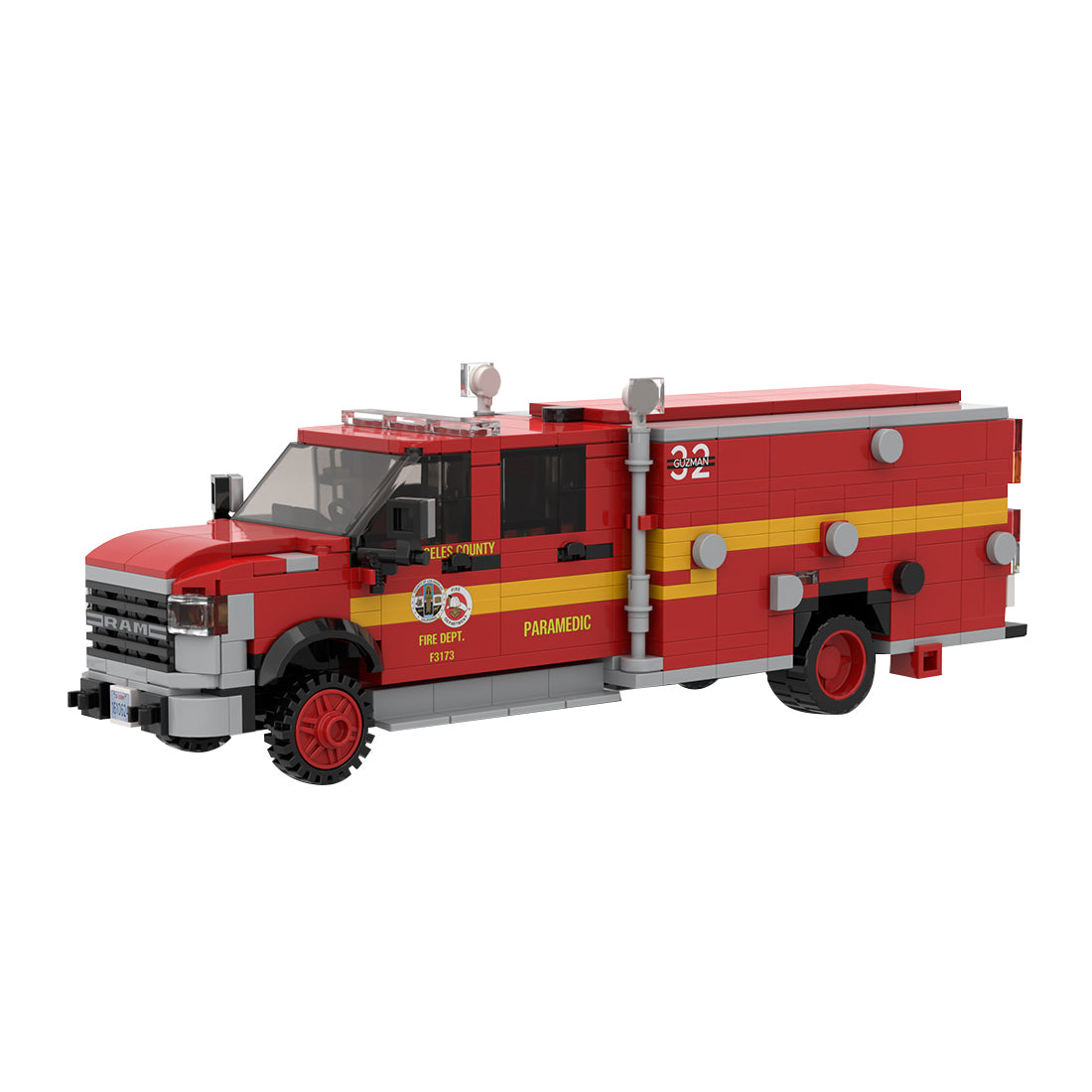 MOC-275251 RAM 4500 LACoFD Squad Unit Building Blocks